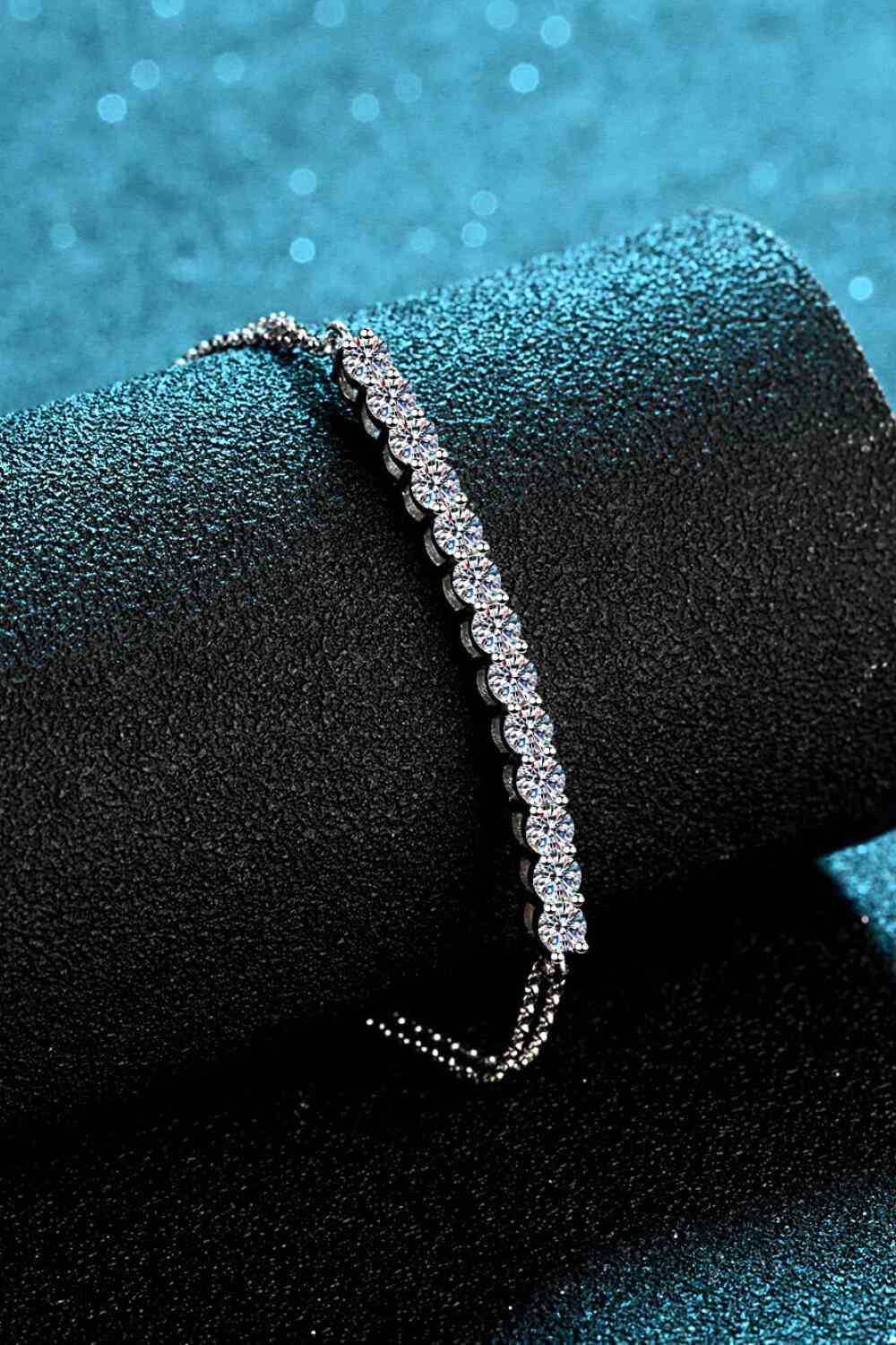 Adored Moissanite Sterling Silver Bracelet - Stardust Diamonds