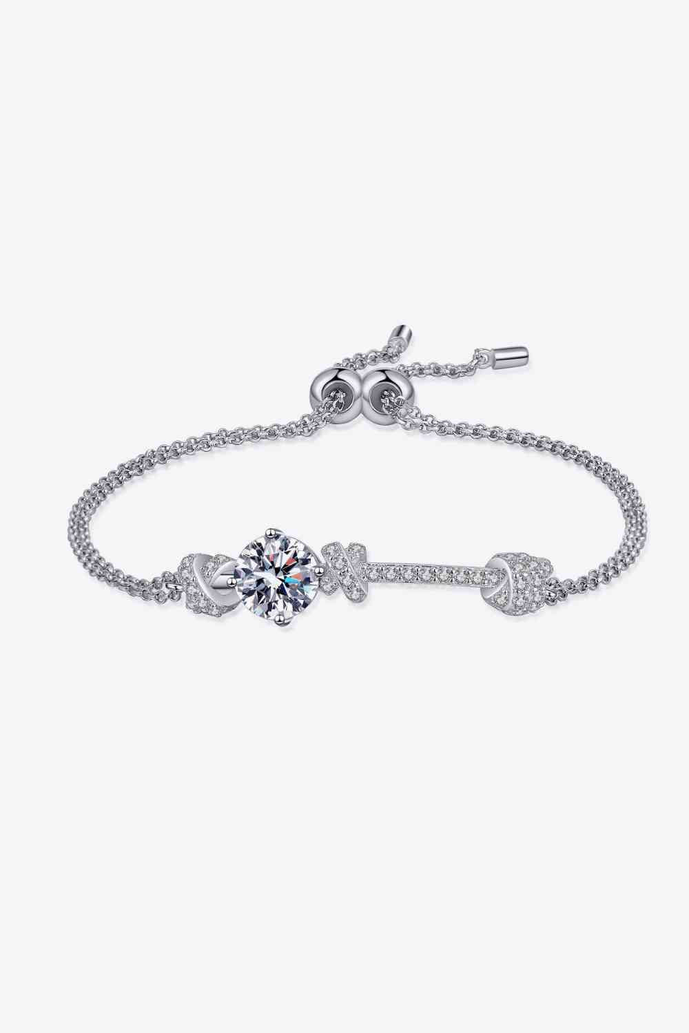 2 Carat Moissanite 925 Sterling Silver Bracelet - Stardust Diamonds