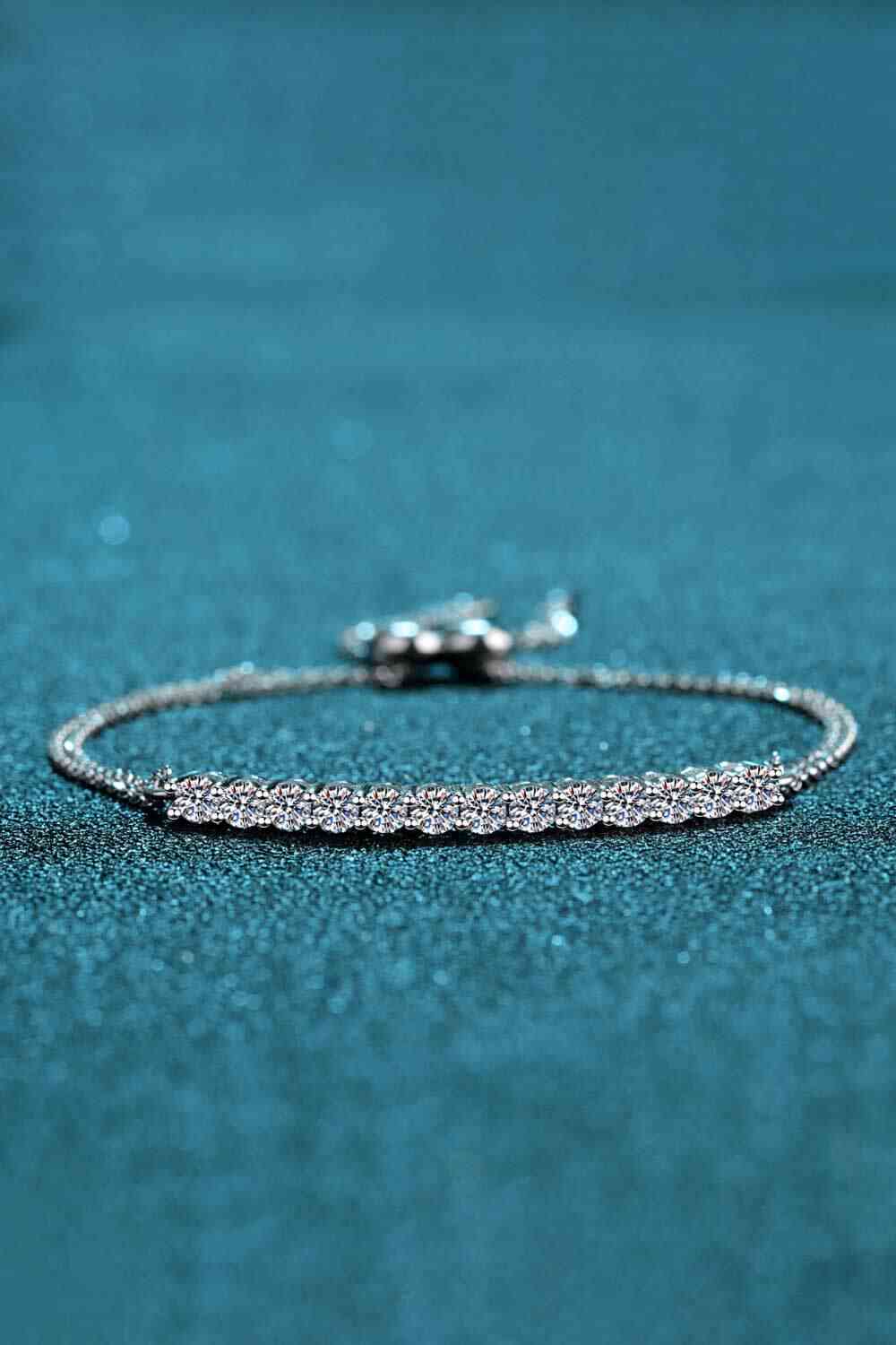 Adored Moissanite Sterling Silver Bracelet - Stardust Diamonds