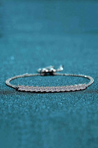 Adored Moissanite Sterling Silver Bracelet - Stardust Diamonds