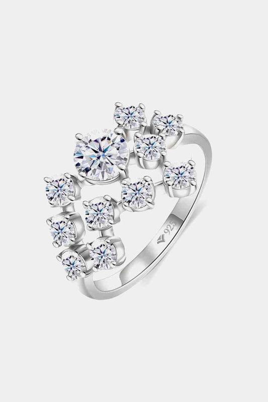 1.2 Carat Moissanite 925 Sterling Silver Ring - Stardust Diamonds