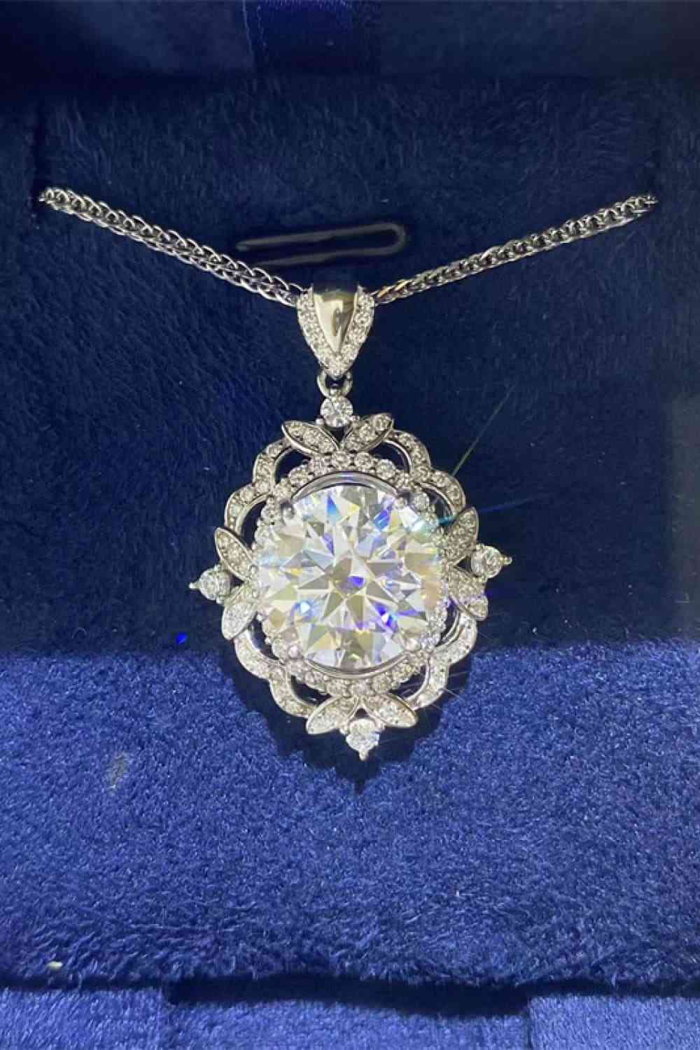 5 Carat Moissanite 925 Sterling Silver Necklace - Stardust Diamonds