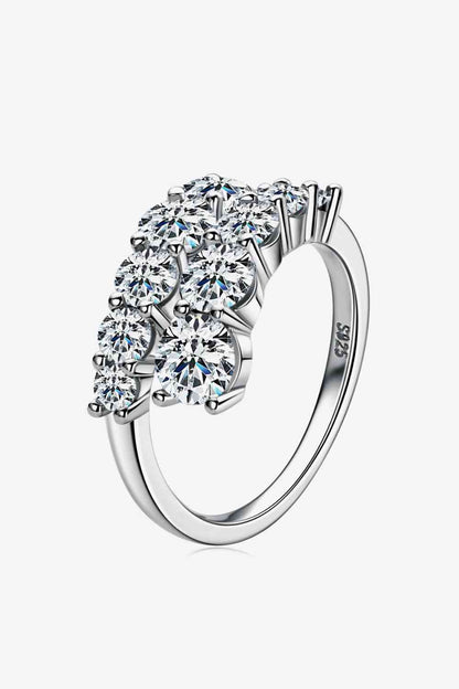 Adored Moissanite 925 Sterling Silver Ring - Stardust Diamonds