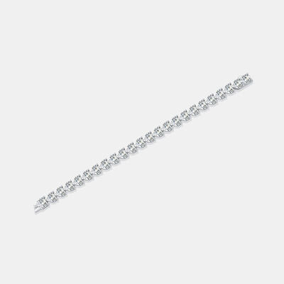 24 Carat Moissanite 925 Sterling Silver Heart Bracelet - Stardust Diamonds