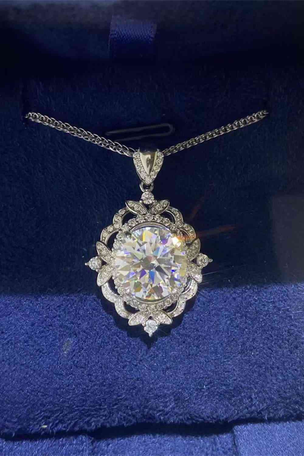 5 Carat Moissanite 925 Sterling Silver Necklace - Stardust Diamonds