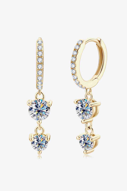 Adored Be The One Moissanite Drop Earrings - Stardust Diamonds