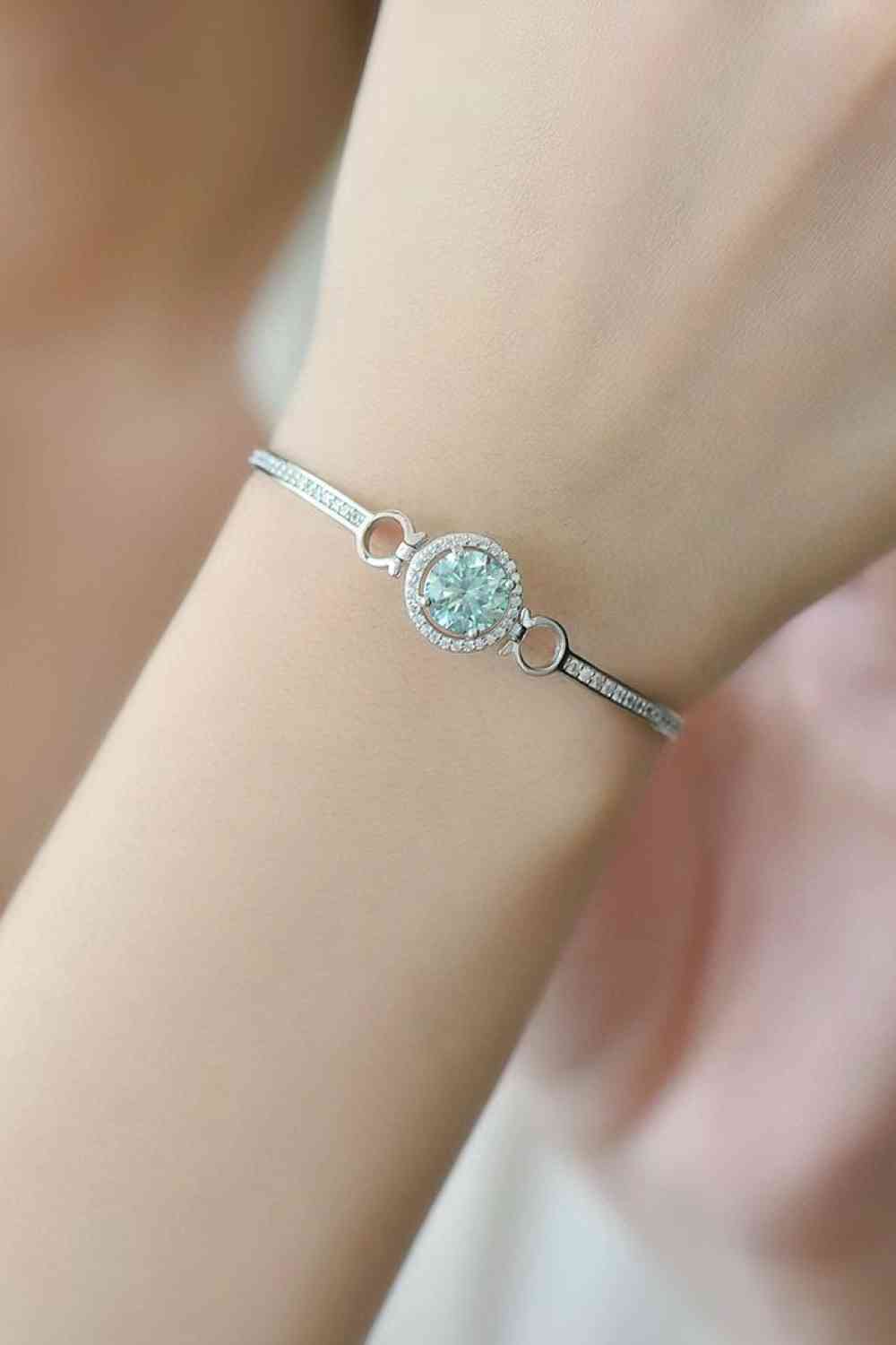 2 Carat Moissanite Platinum-Plated Bracelet - Stardust Diamonds