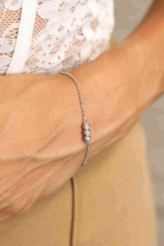 Adored Moissanite 925 Sterling Silver Bracelet - Stardust Diamonds