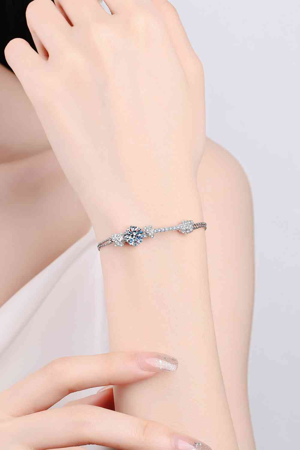 2 Carat Moissanite 925 Sterling Silver Bracelet - Stardust Diamonds