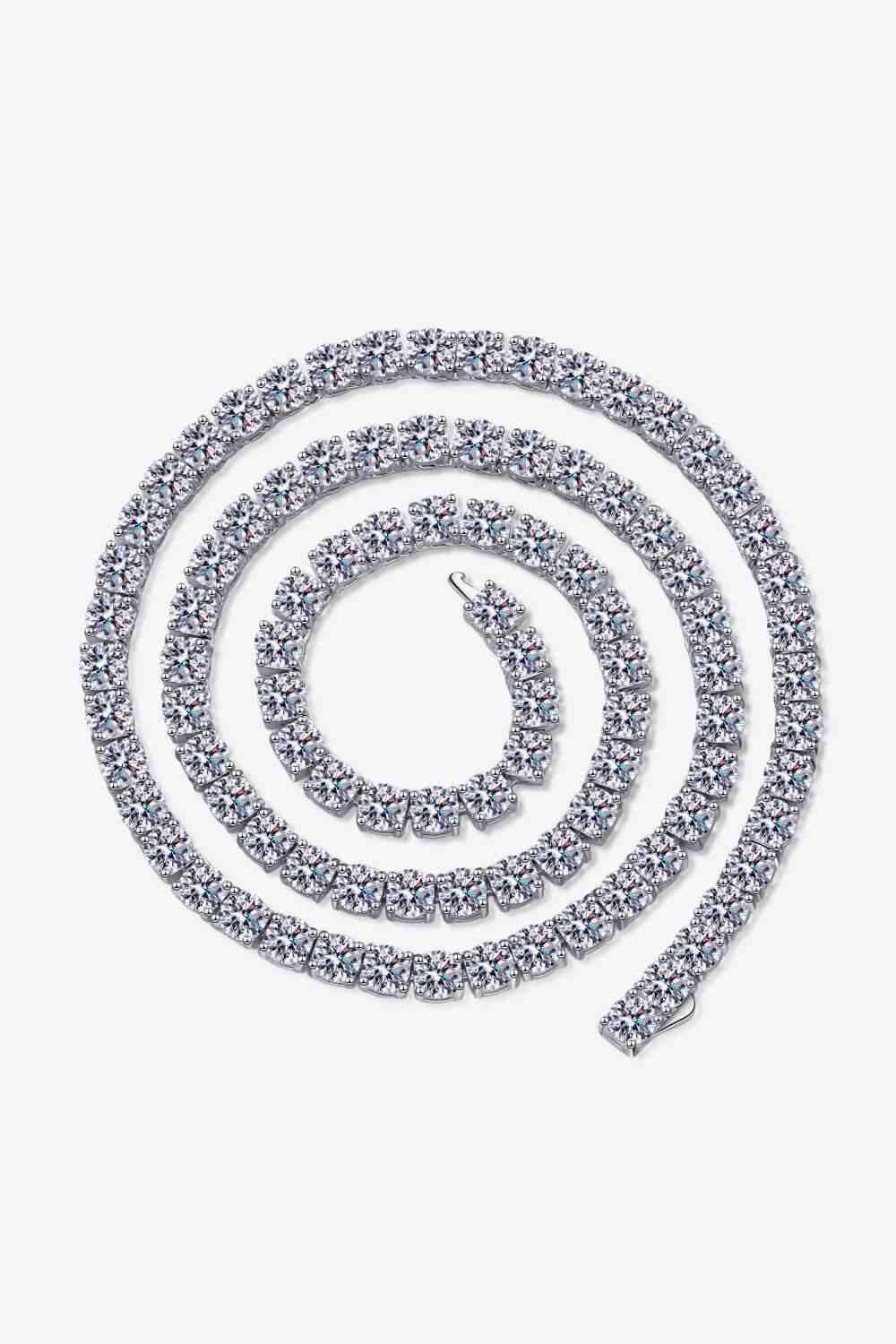 Moissanite Rhodium-Plated Necklace - Stardust Diamonds