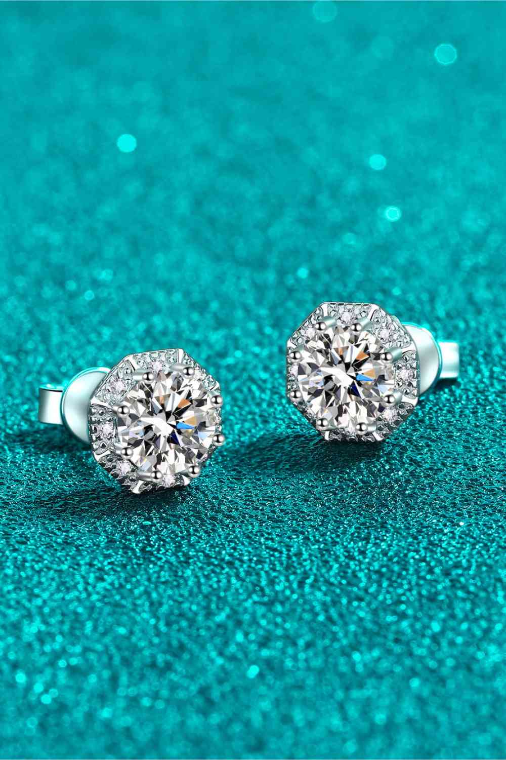 2 Carat Moissanite 925 Sterling Silver Stud Earrings - Stardust Diamonds