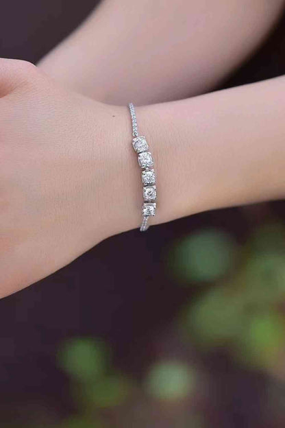 5 Carat Moissanite Lobster Clasp Bracelet - Stardust Diamonds