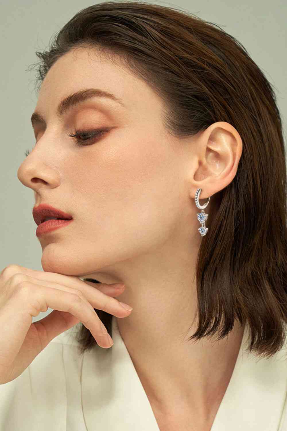 Adored Be The One Moissanite Drop Earrings - Stardust Diamonds