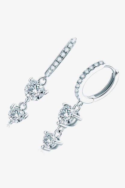 Adored Be The One Moissanite Drop Earrings - Stardust Diamonds